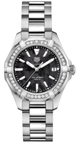 TAG Heuer Aquaracer 300M Quartz 35 Stainless Steel / Diamond / Black MOP / Bracelet
